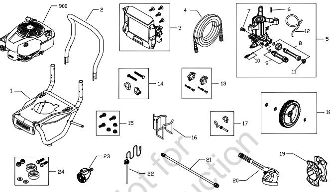 Craftsman Pressure Washer 020433-0 Parts